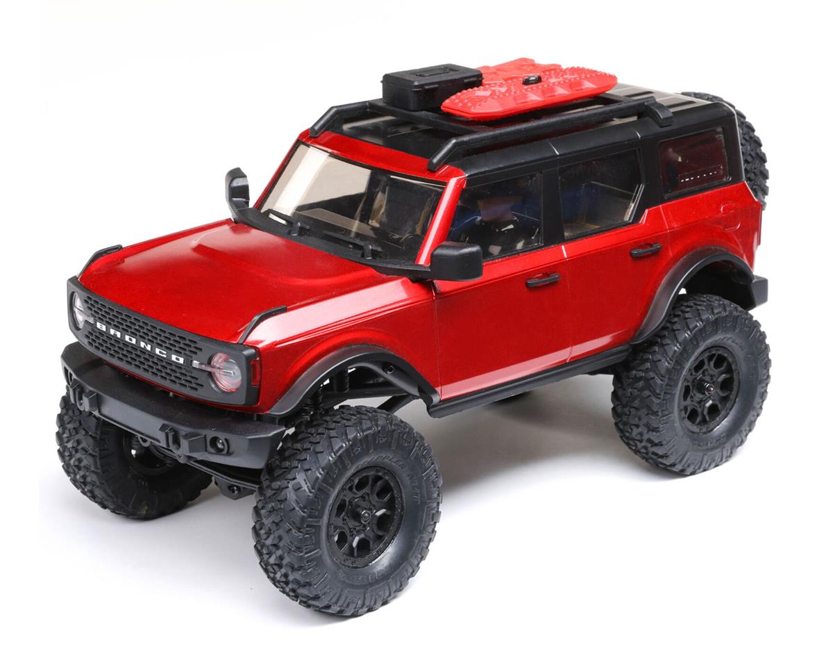 AXI00006T1 Axial SCX24 2021 Ford Bronco 1/24 Crawler RTR, Red, AXI00006T1 Axial