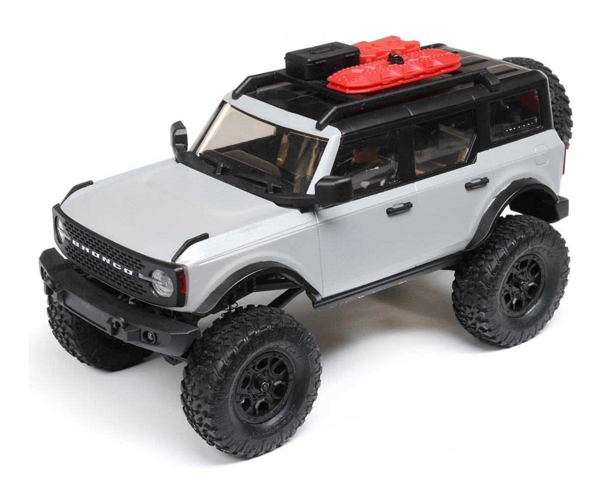 AXI00006T2 Axial SCX24 2021 Ford Bronco 1/24 Crawler RTR, Grey, AXI00006T2 Axial