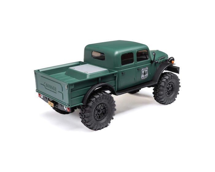 AXI00007T2 Axial SCX24 40's 4 Door Dodge Power Wagon Rock Crawler RTR, Green Axial