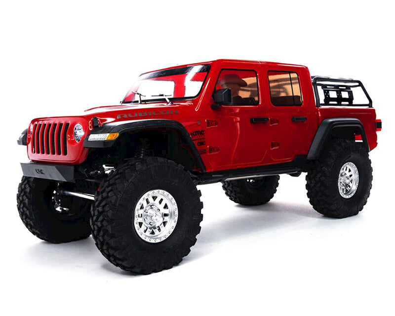 AXI03006T2 Axial SCX10 III Jeep JT Gladiator RC Crawler, RTR, Red, AXI03006T2