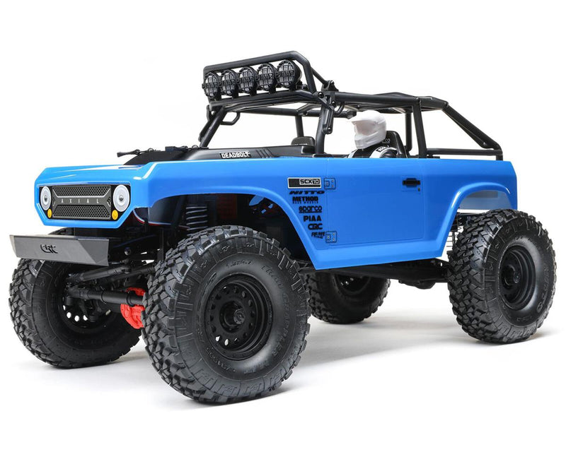 AXI03025T1 Axial SCX10 II Deadbolt RC Crawler, RTR, Blue