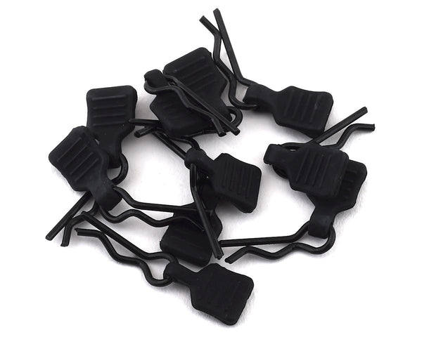 AXI206000 Axial 3mm Body Clip with Black Tabs, 10pcs, SCx24 JLU