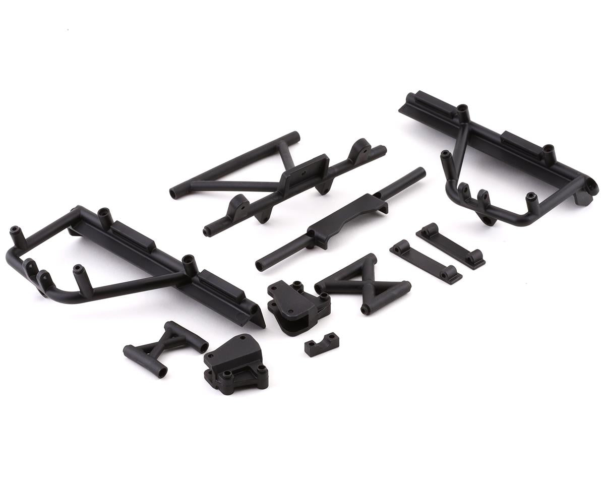 AXI231034 Axial Cage Supports, Battery Tray, Black, RBX10 Axial