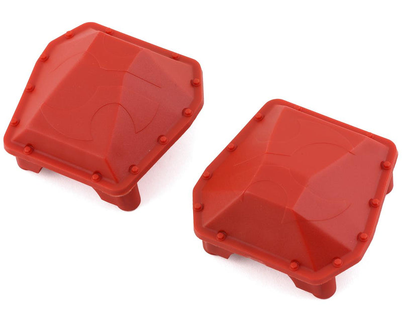 AXI252002 Axial AR90 Diff Cover Axle Housing Red, 2pcs, SCX6