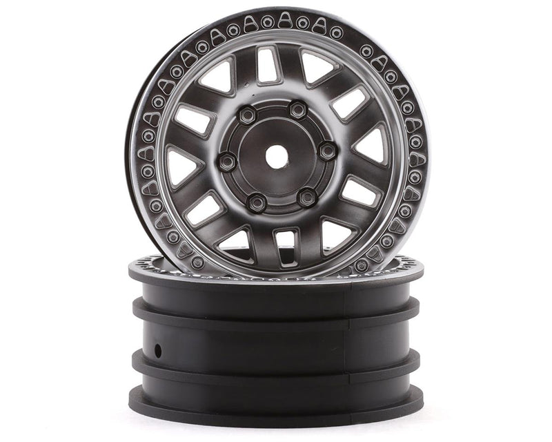 AXI43001 Axial 1.9 KMC Machete Wheel - Satin Silver, 2pcs Axial