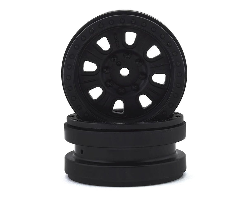 AXI43004 Axial 1.9 3 Piece Raceline Monster Beadlock Wheels, Black, 2pcs Axial