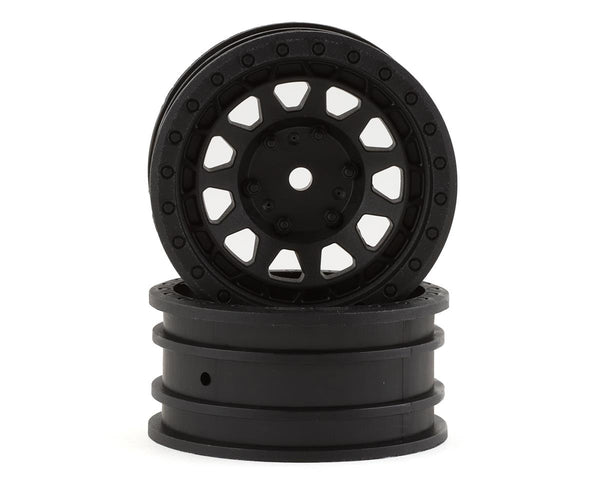 Axial 1.9 Black Rhino Primm Wheels, 12mm Hex, Black, 2pcs