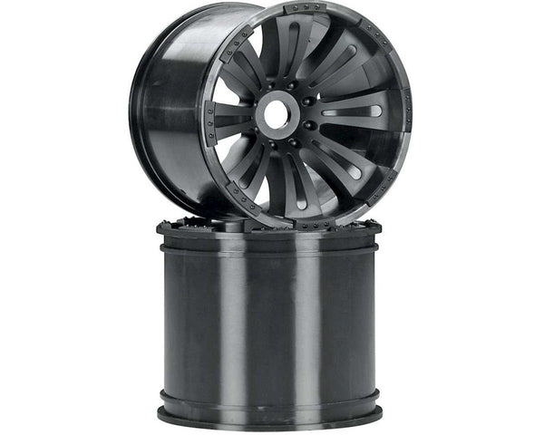 Axial 8-Spoke Oversize Wheel, Black, 2 Pieces, AX8008