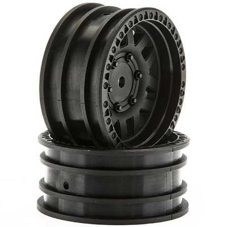 Axial 1.9 KMC XD Machete Crawl Wheels, Black, 2 Pieces, AX31587