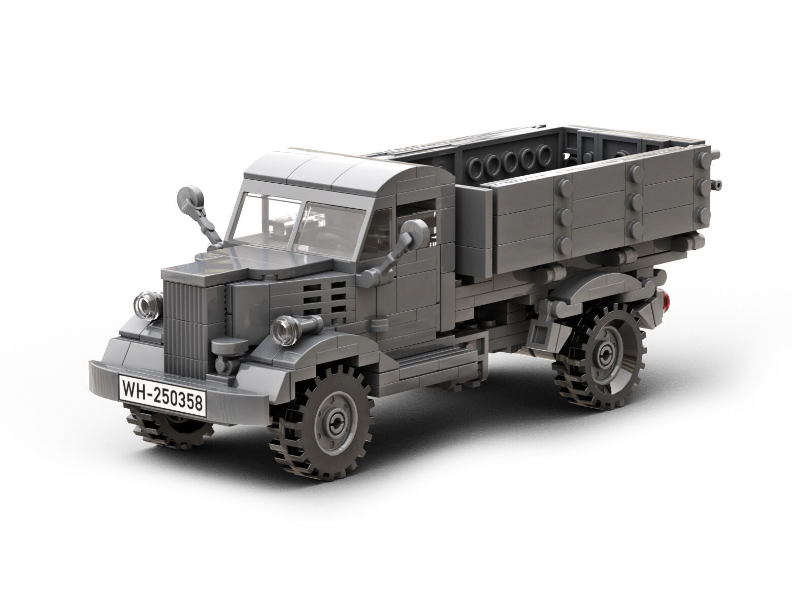 Build Army Opel Blitz WWII German Truck Model Brick Kit