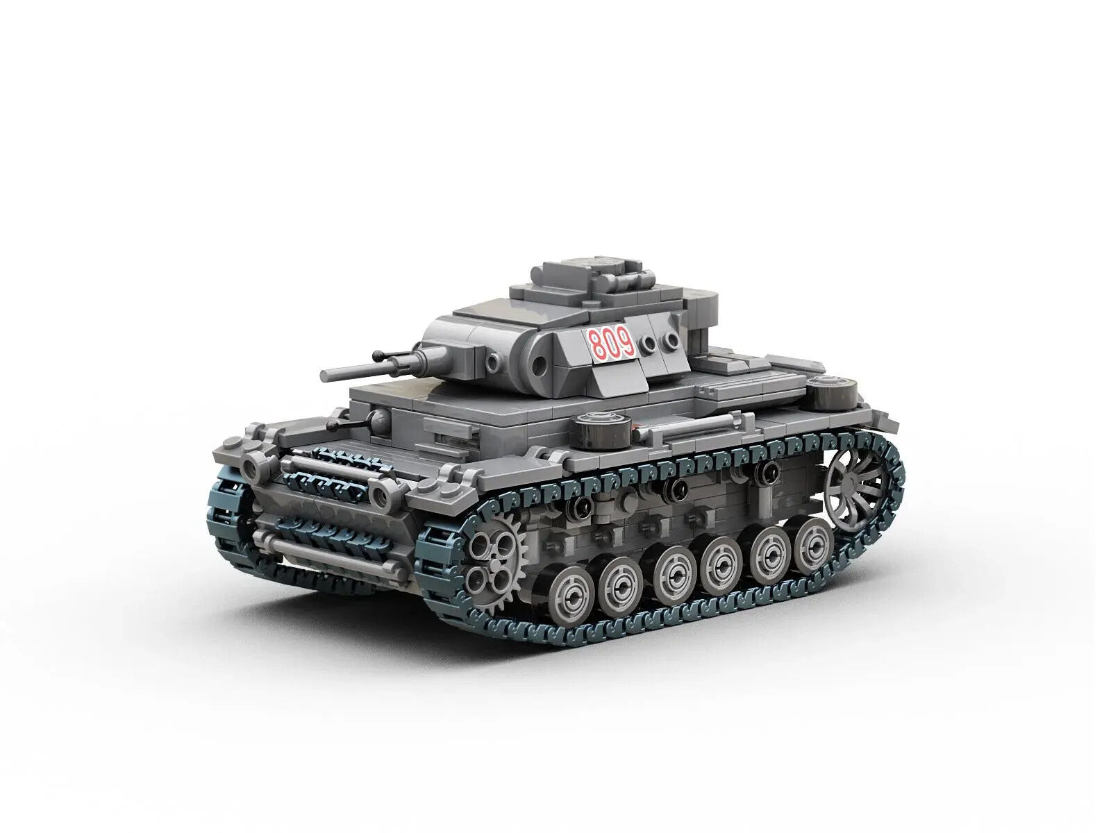 Build Army Panzer III - WWII German Tank Model Brick Kit