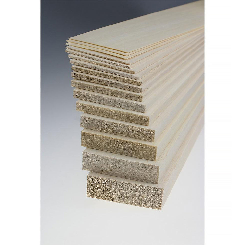 BAL-0236 Balsa Sheet 1.0 x 100 x 915mm Balsa