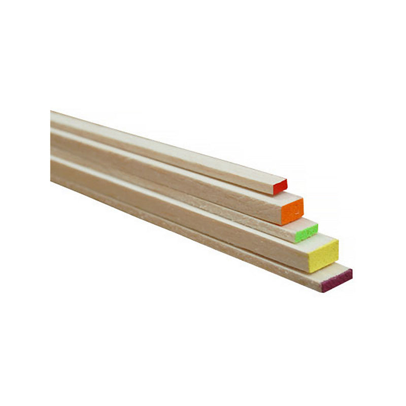 BAL-2407 Balsa Stick 2.5 x 5.0 x 915mm  White Balsa