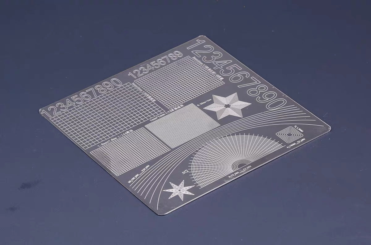 Border Model Geometry Lines Paint Mask Cutting Mat (150x150mm)