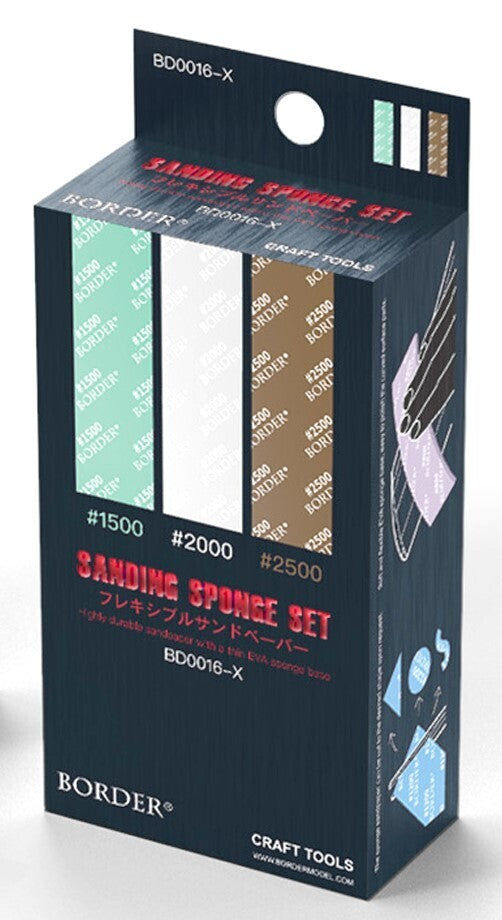 Border Model Sanding Sponge Set 1500# 2000# 2500# [BD0016-X]