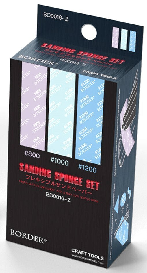 Border Model Sanding Sponge Set 800# 1000# 1200# [BD0016-Z]