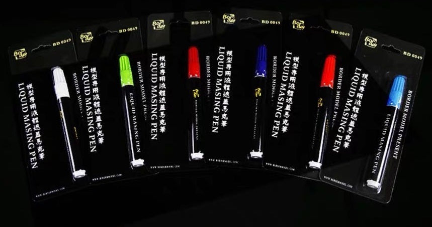 Border Model Liquid Masking Pen (Red)