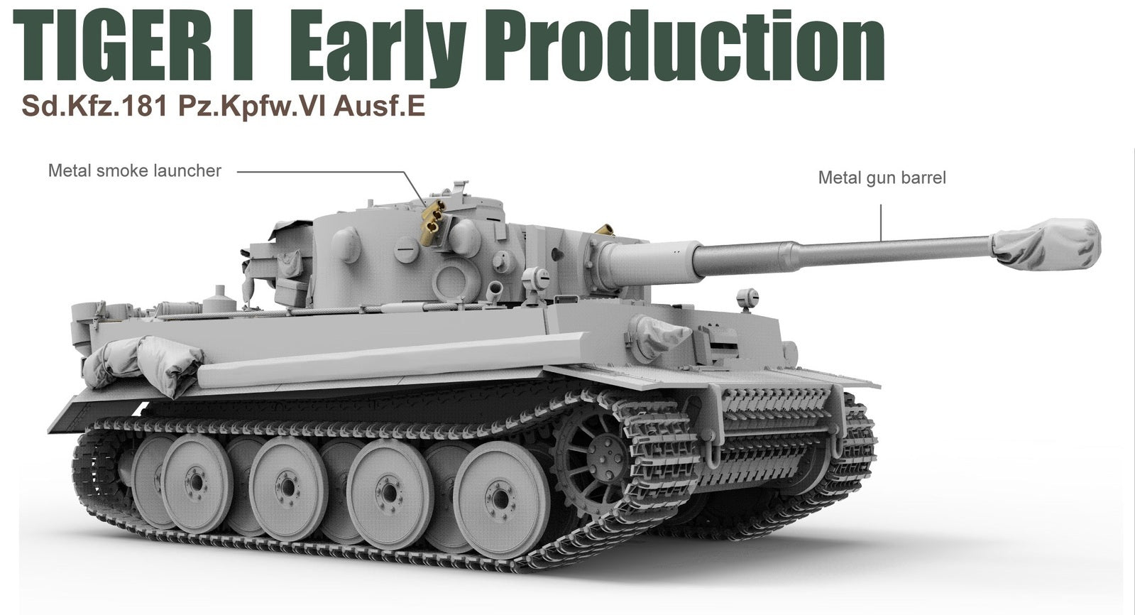 Border Model 1/35 Tiger I Early Battle of Kursk Plastic Model Kit [BT010]