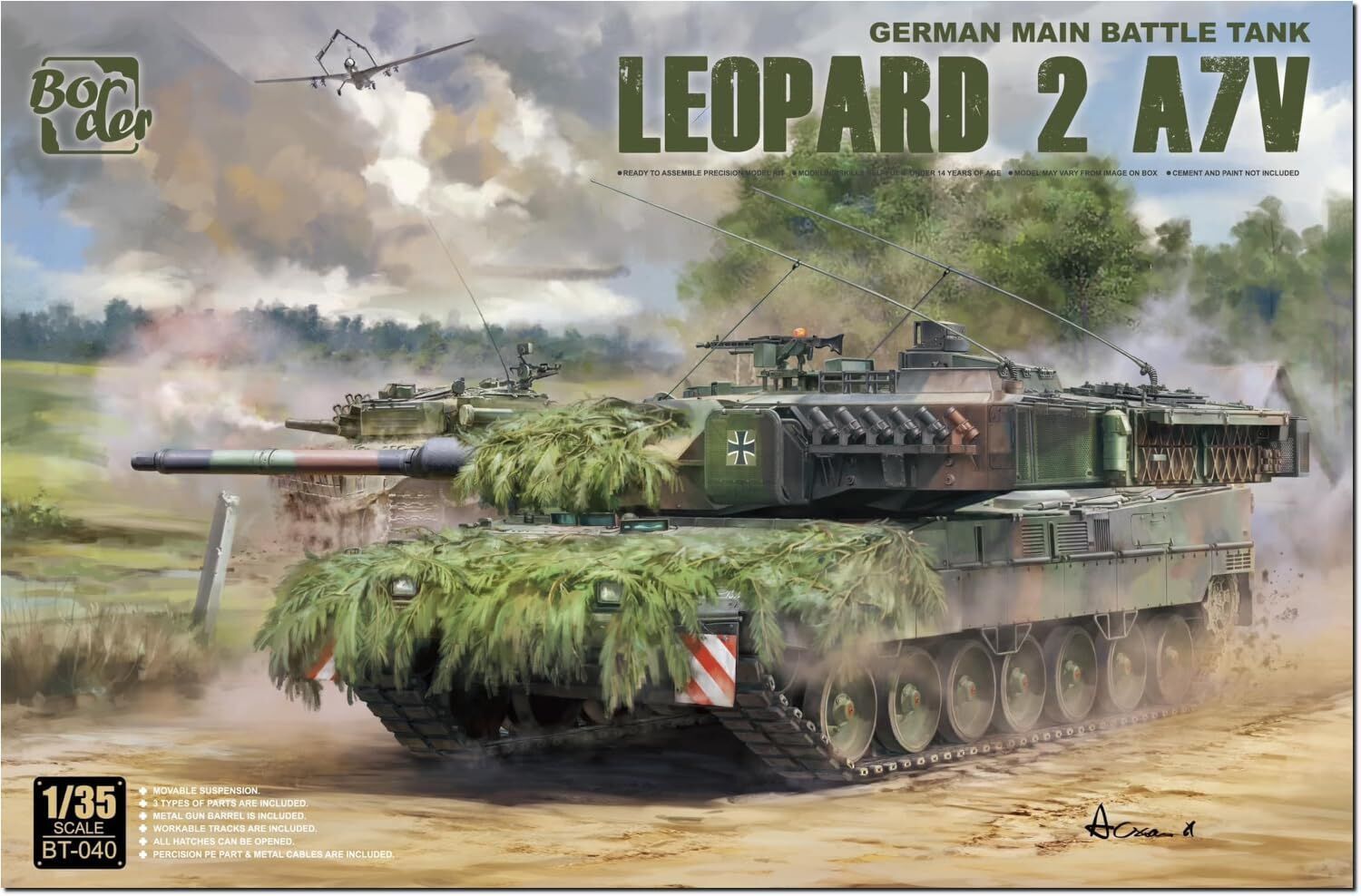Border Model 1/35 Leopard 2 A7V Plastic Model Kit