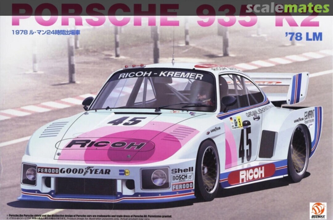 BEE-24025 Beemax 1/24 Porsche 935 K2 1978 Le Mans 24 Hours Plastic Model Kit Beemax