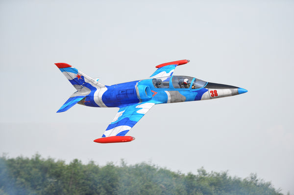 BH-141V2 L-39 Albatros 1450mm(90mmEDF)/ New scheme Color printing covered a heat shrink film/ inlude Electric Retract 2024 MODEL