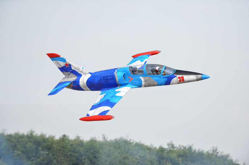 BH-141V2 L-39 Albatros 1450mm(90mmEDF)/ New scheme Color printing covered a heat shrink film/ inlude Electric Retract 2024 MODEL