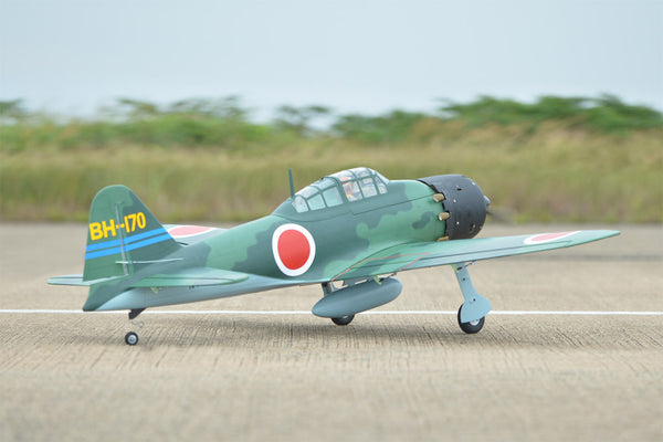 BH-171 A6M ZERO 75-95/2stroke-15CCgas/von 52 / inlude Electric Retract 2024 VERSION