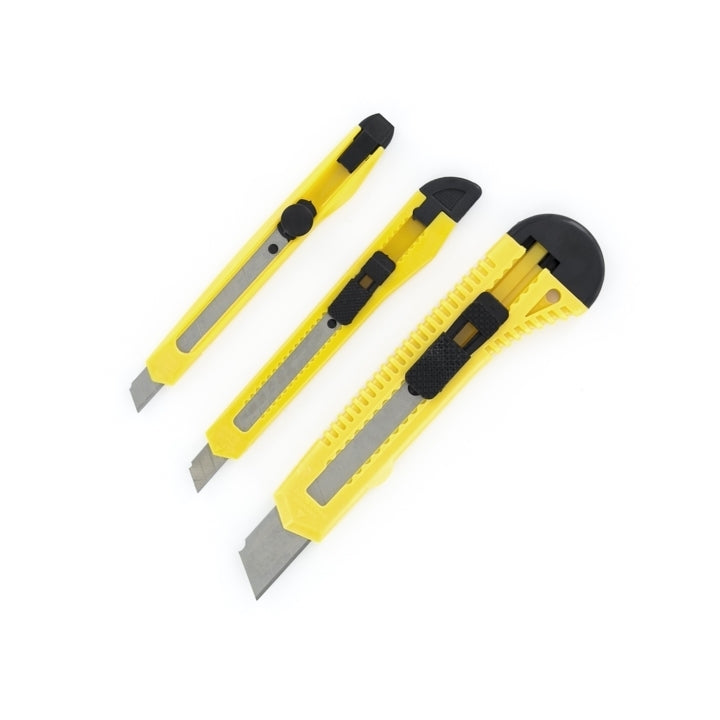 BH-181452 Bravo Handtools 3 Piece Snap-off Razor Knife Set [181452] Bravo