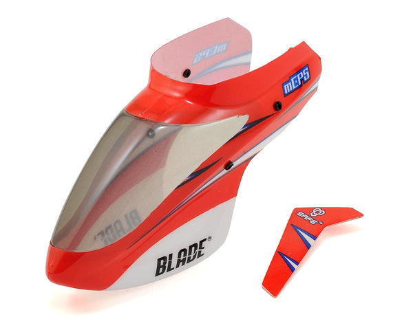 BLH5103 Blade Complete Red Canopy with Vertical Fin, mCP S