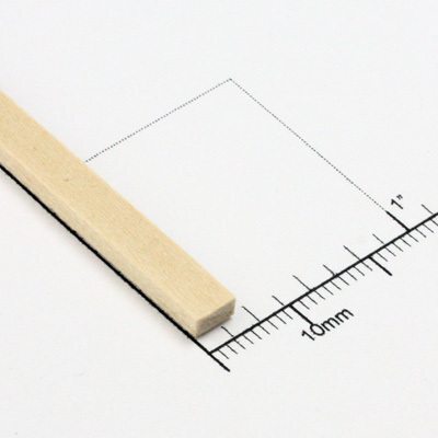 Bud Nosen Timber 3/32" Basswood Strips 3/16" x 24" (45) [3204]