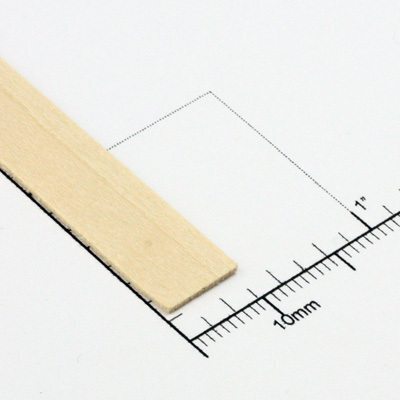 Bud Nosen Timber 1/4" Basswood Strips 5/16" x24" (20) [3456]