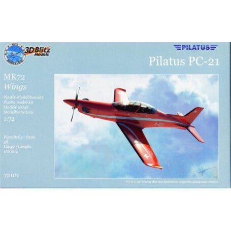 3D-Blitz 1/72 Pilatus PC-21 Plastic Model Kit *Aus Decals* [72101]