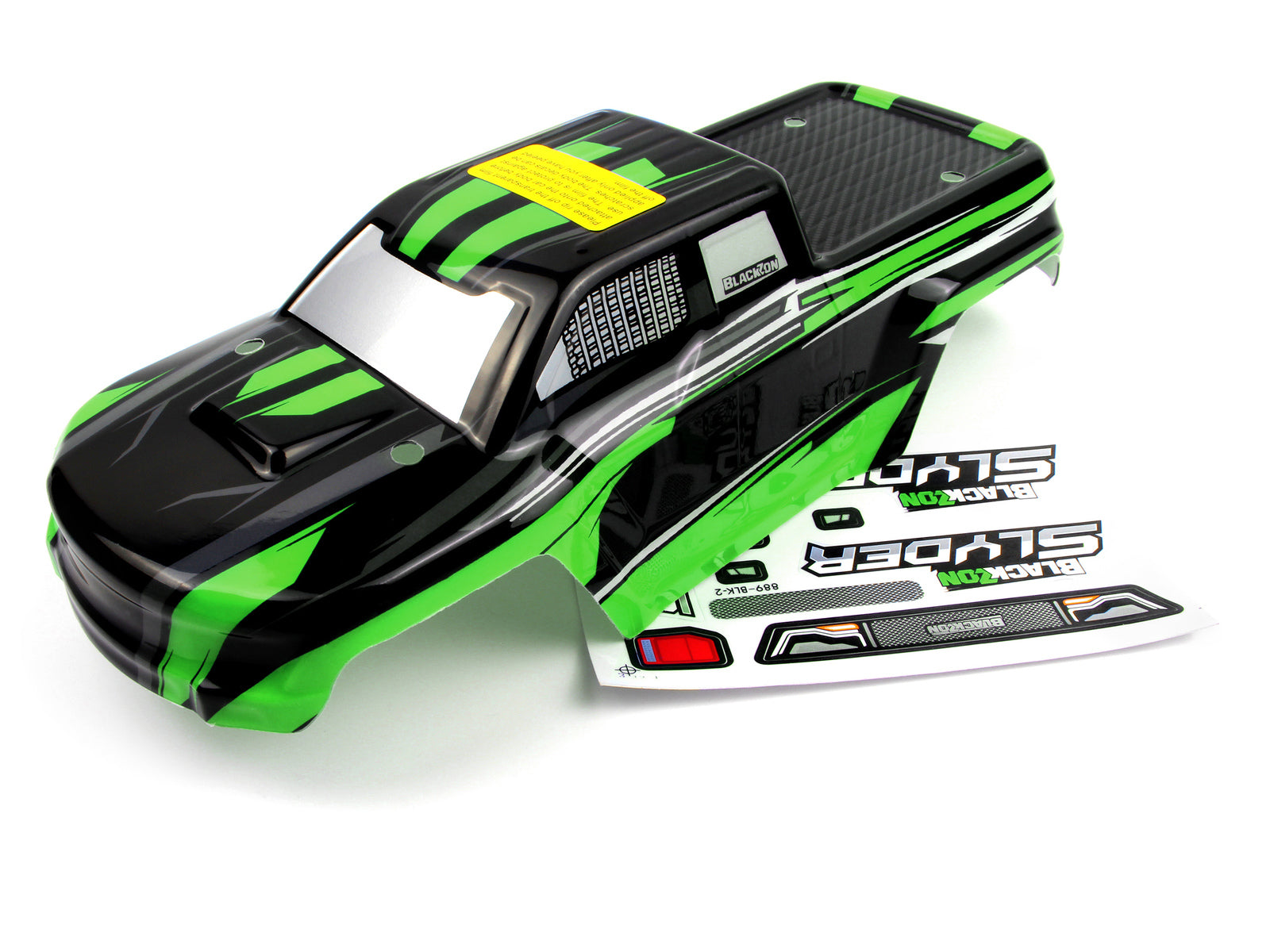 BZ540039 BlackZon Slyder Truck Body (black/green) [540039] BlackZon