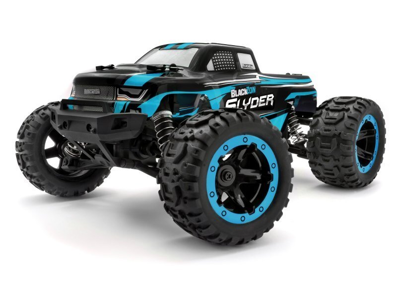 BZ540104 Blackzon Slyder MT 1/16 4WD Electric Monster Truck - Blue [540104] BlackZon