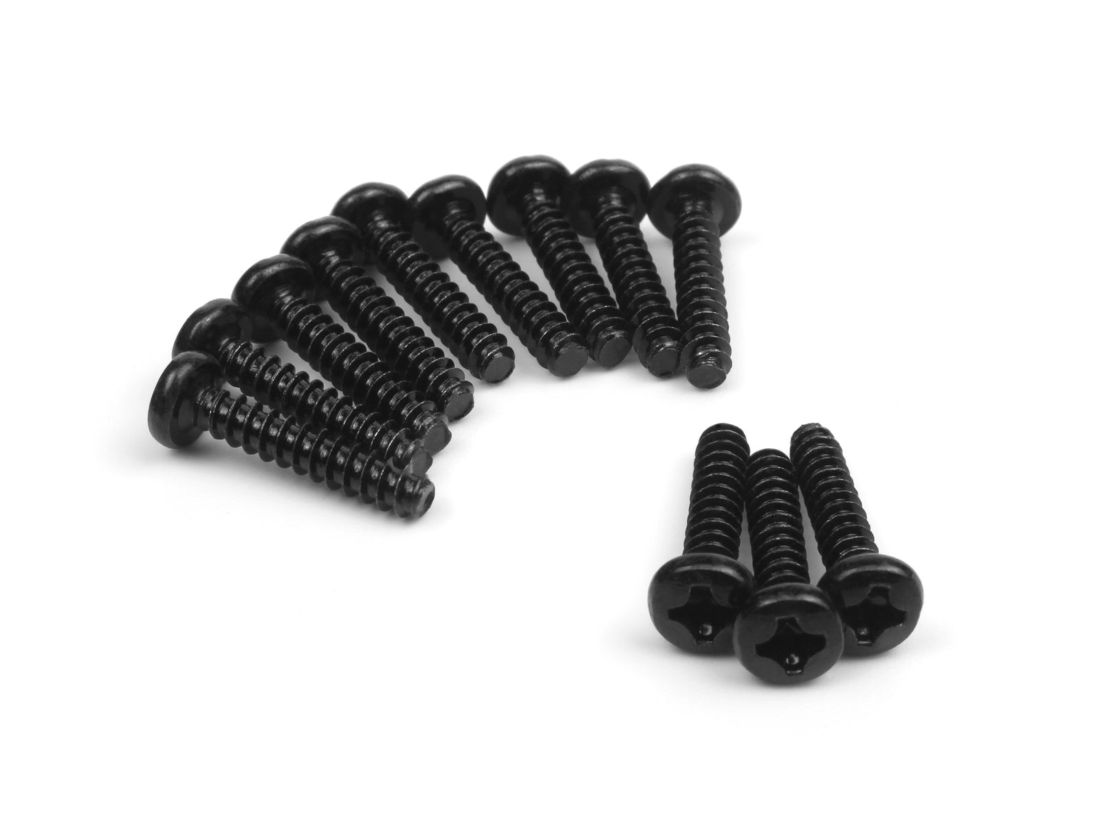 BZ540156 Blackzon Smyter Pan Head Self Tapping Screws PBHO3x15mm (12pcs) BlackZon