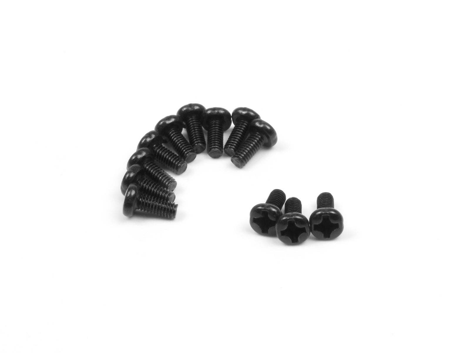 BZ540157 Blackzon Smyter Pan Head Screws 2.5x6mm (12pcs) BlackZon