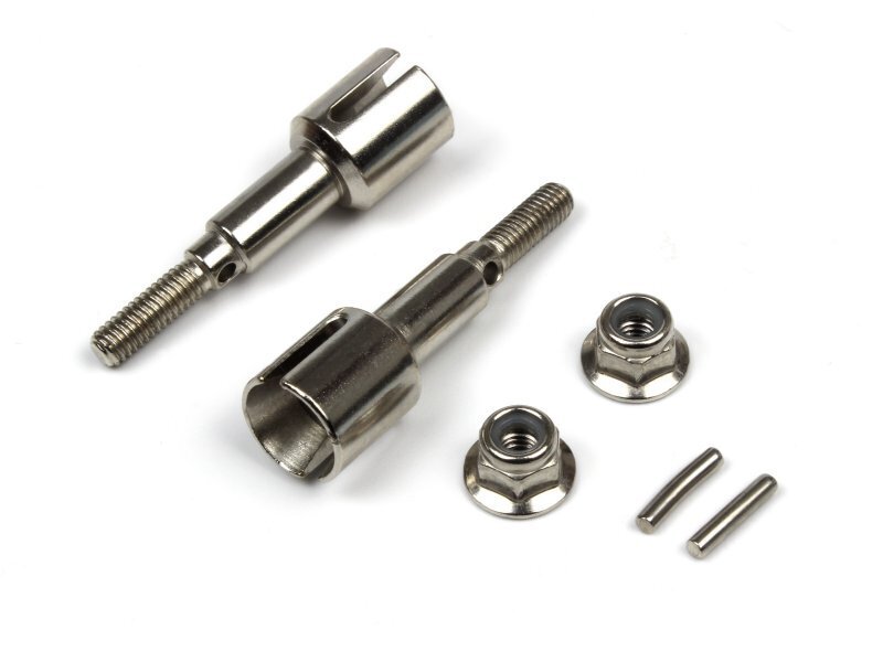 BZ540241 Blackzon Rear Wheel Axles (Steel/2pcs) BlackZon