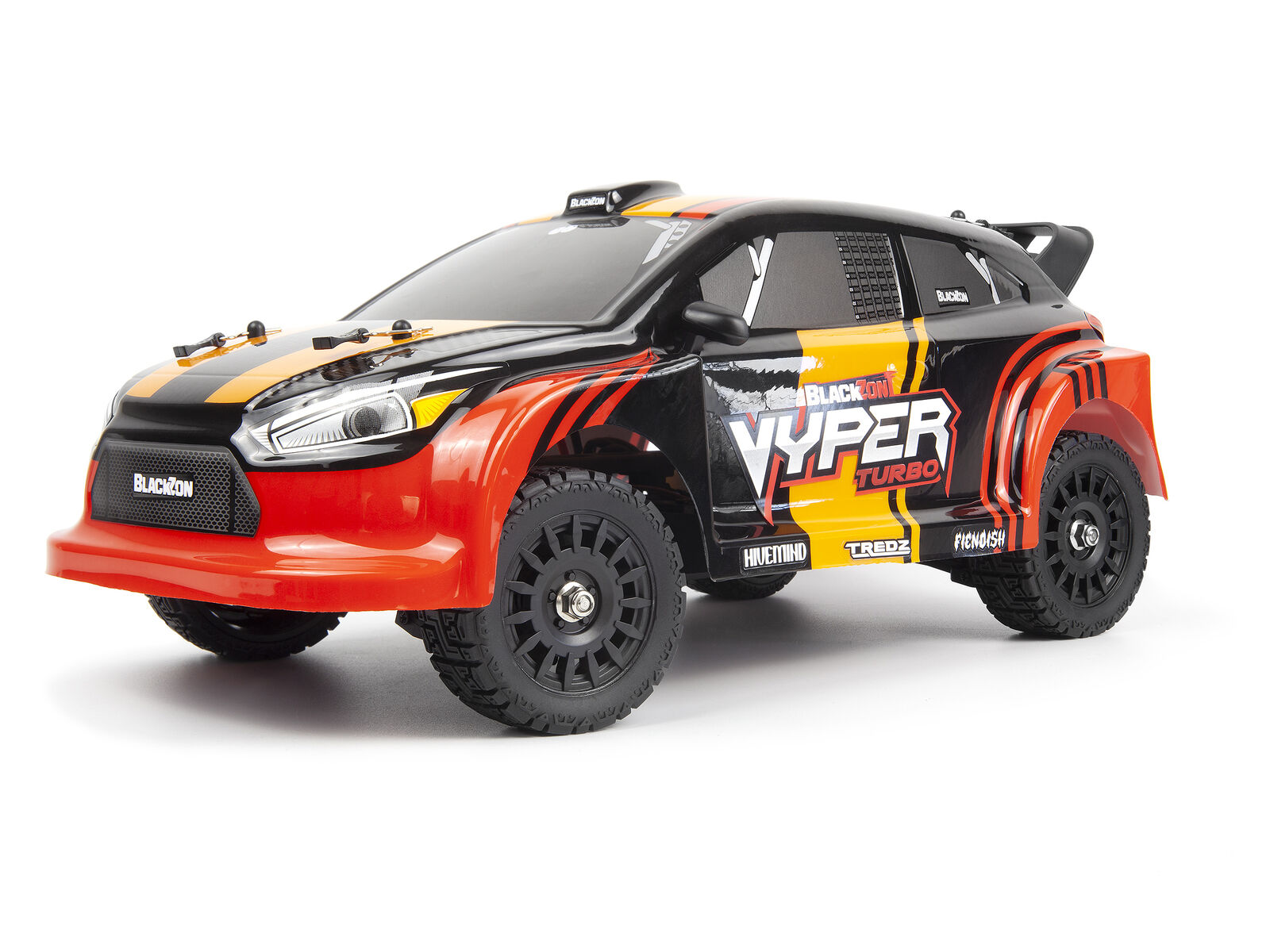 Blackzon Vyper RX Turbo 1/16 4WD 2S Brushless Rally Car - Red/Orange