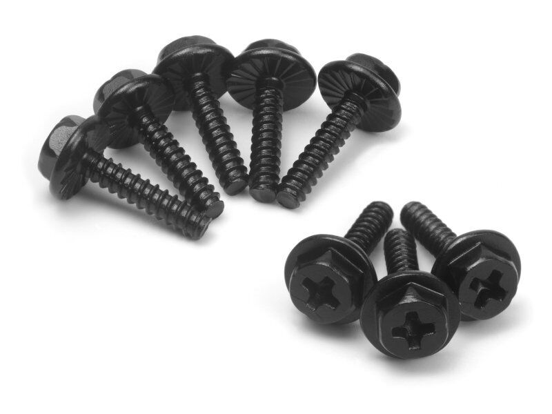 Blackzon Wheel Lock Bolts ST2.6*12mm (8pcs)