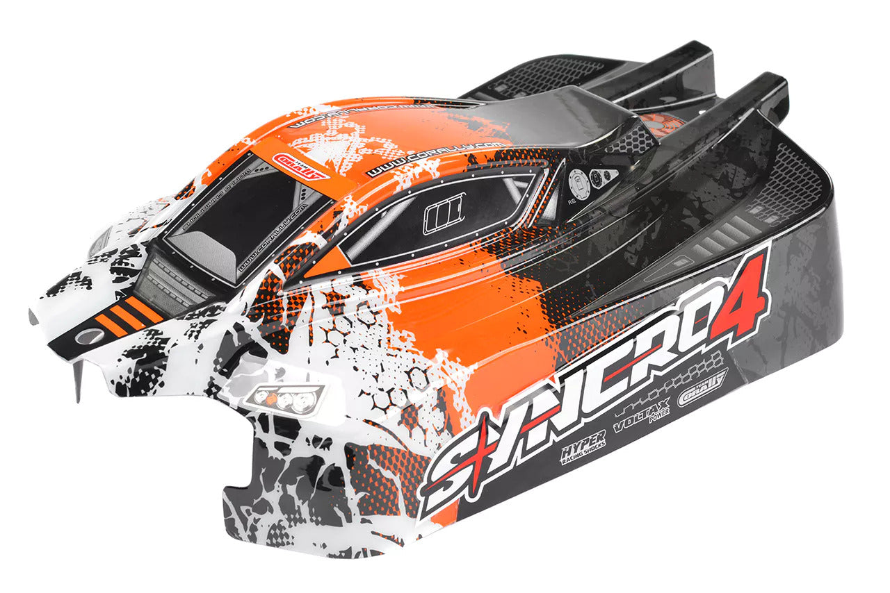 C-00180-1055-O Team Corally - SYNCRO 4 - Body - Painted - Orange - Buggy - 1 pc TEAM CORALLY
