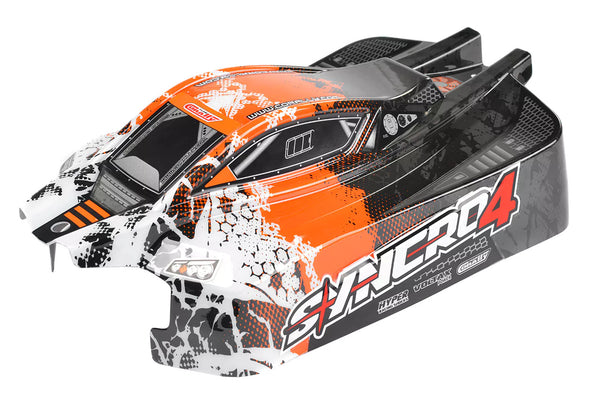 C-00180-1055-O Team Corally - SYNCRO 4 - Body - Painted - Orange - Buggy - 1 pc