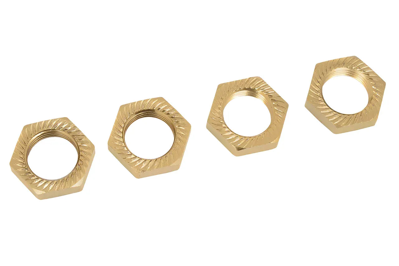 C-00180-1117-BR Team Corally - Wheel Nut - Aluminum - Serrated - LE - 4 Pcs TEAM CORALLY