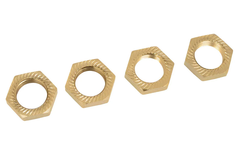 C-00180-1117-BR Team Corally - Wheel Nut - Aluminum - Serrated - LE - 4 Pcs