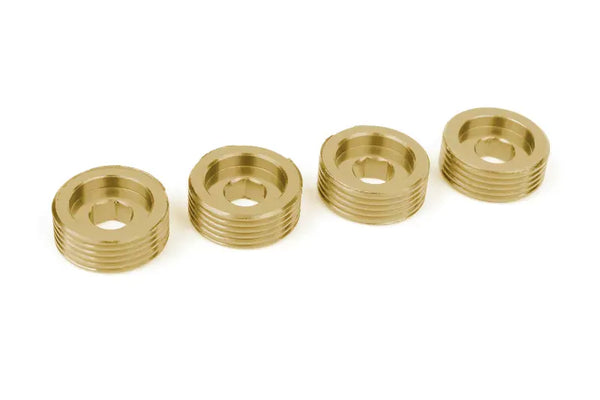 C-00180-117-BR Team Corally - Pivot Ball Adjusting Nut - Aluminum - LE - 4 Pcs