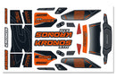 C-00180-380-2 Team Corally - Body Decal Sheet  - Kronos XTR - 1 pc Team Corally