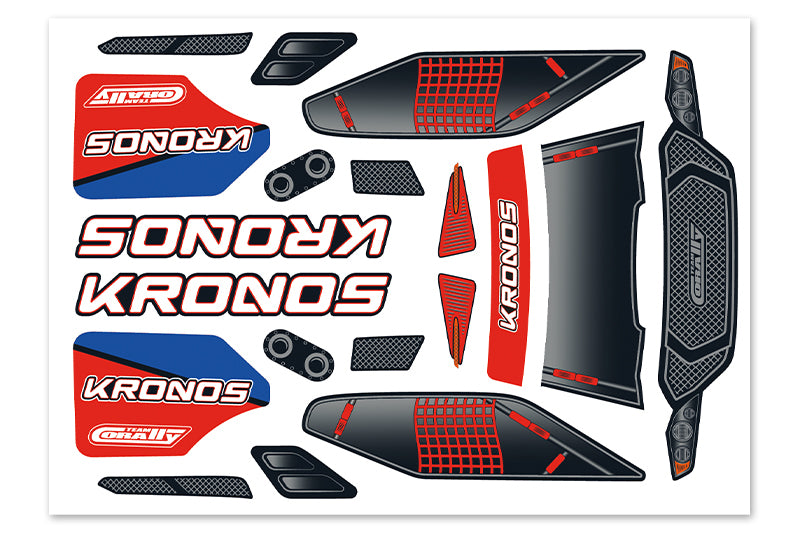 C-00180-380-3 Team Corally - Body Decal Sheet  - Kronos XP 6S - 2021 - 1 pc