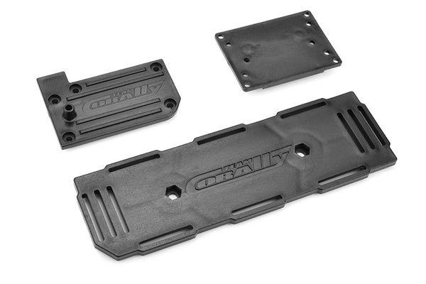 C-00180-646 Team Corally - Battery - ESC Holder Plate -Receiver Box Cover - Composite - 1 Set