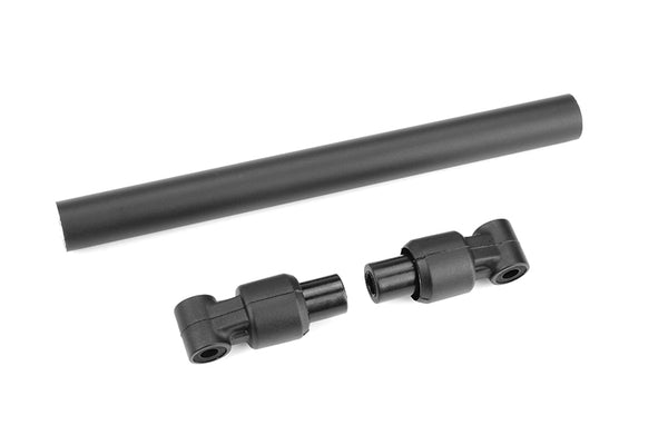 C-00180-665 Team Corally - Chassis Tube - Front - 110mm -Aluminum - Black - 1 Set