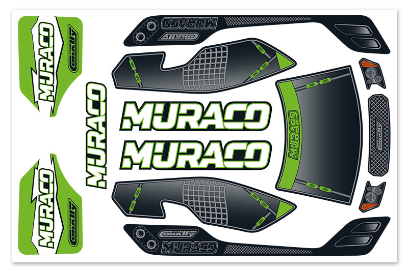 C-00180-706-1 Team Corally - Body Decal Sheet  - Muraco XP 6S - 1 pc