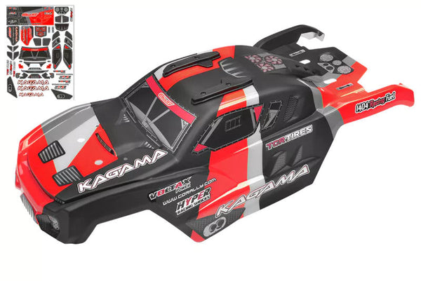C-00180-981-1 Team Corally - Body painted and cut - Kagama - Red - 1 pc Team Corally